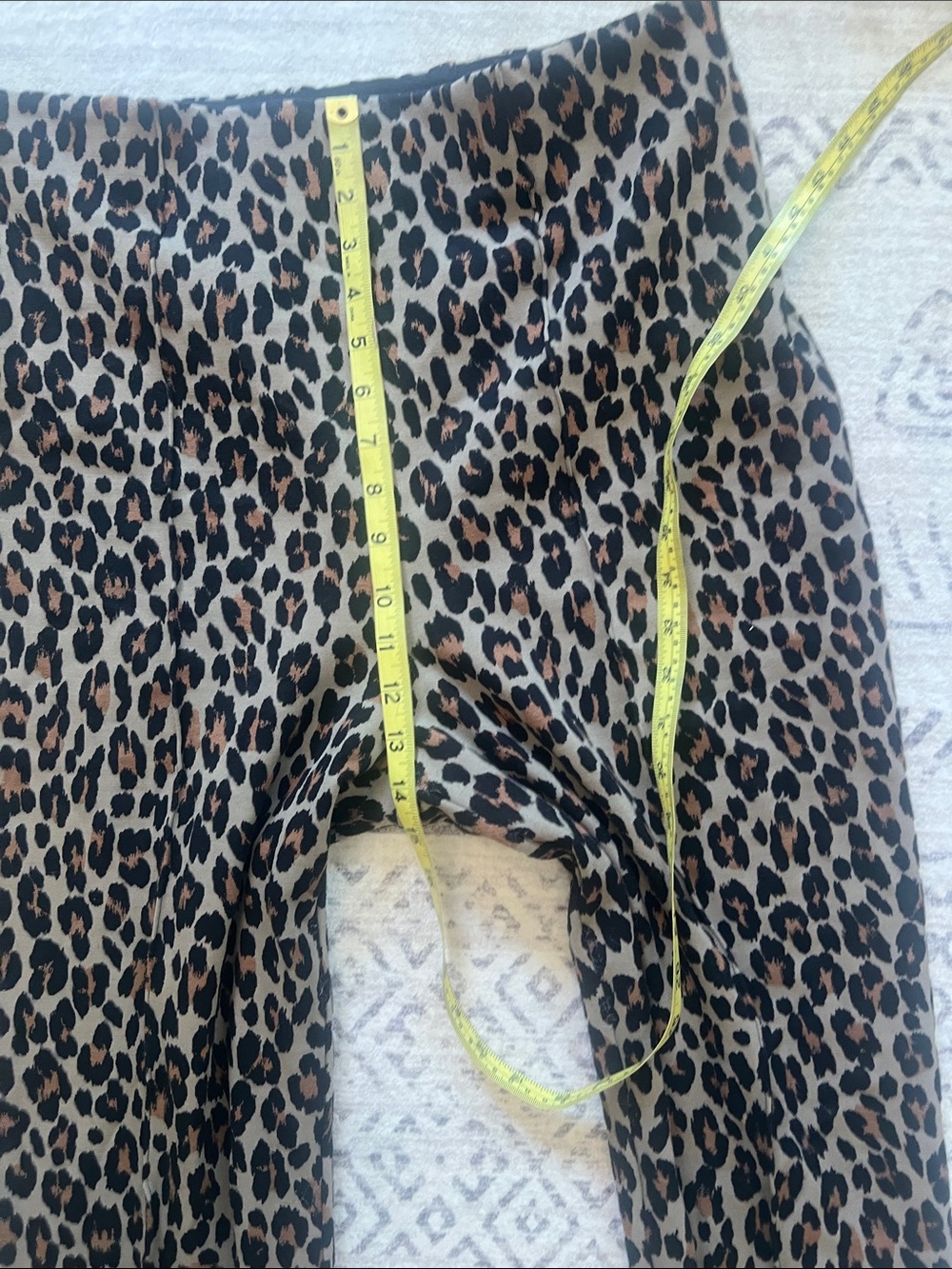 SPANX Leopard Print Wide-Leg Pants in Brown and Black. Size 1X tall - Picture 7 of 10